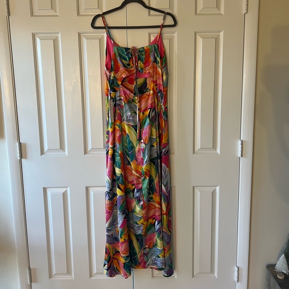 Nicole Miller satin maxi dress. Size L - Picture 2 of 5